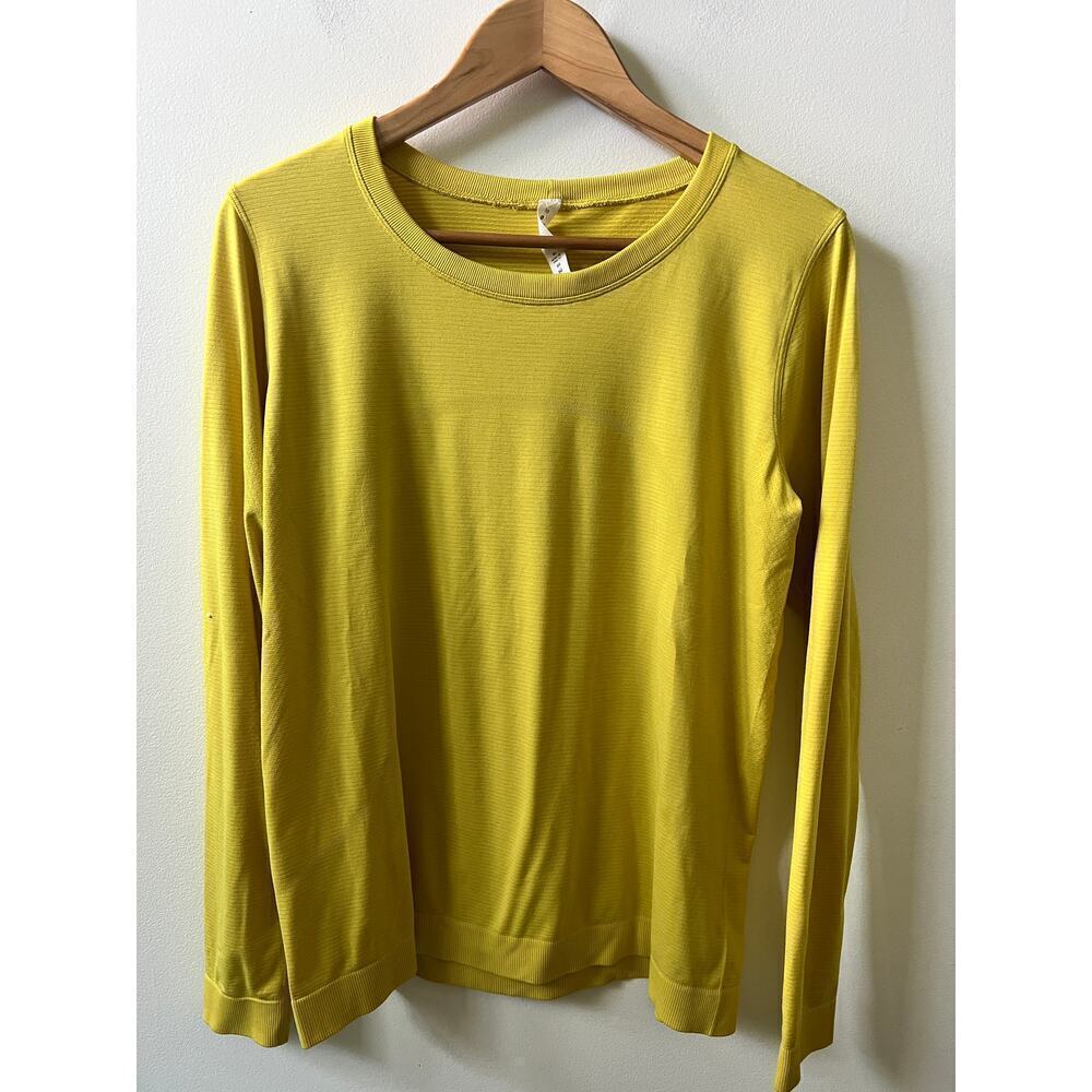 Lululemon yellow swiftly tech women's size 10